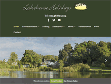 Tablet Screenshot of lakehouseholidays.com